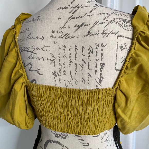 Zara Mustard Crop Top XS - Picture 5 of 7